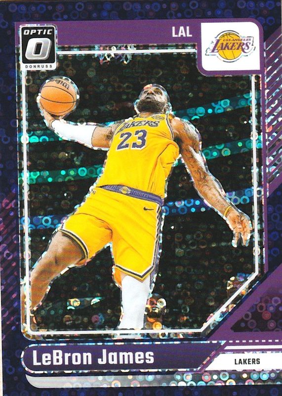 LeBron James 2024 Optic #148 Fast Break Purple /99 RAW