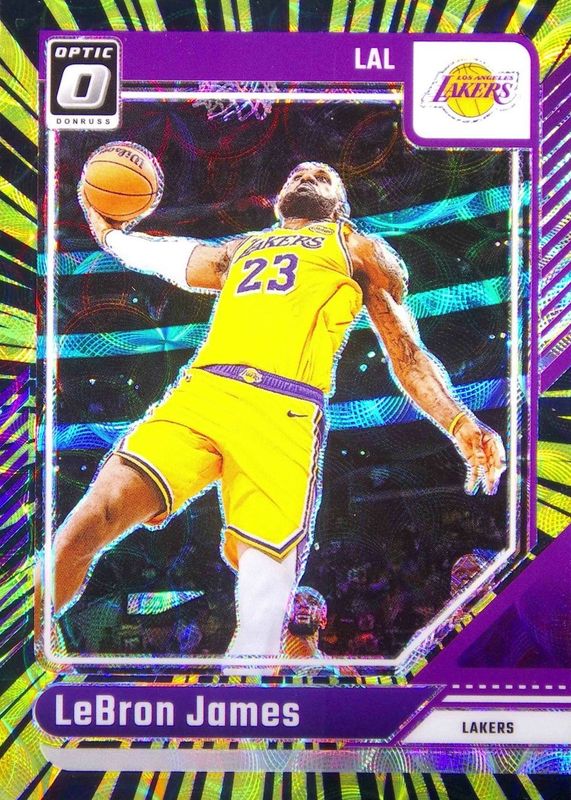 LeBron James 2024 Optic #148 International Electricity /75 RAW