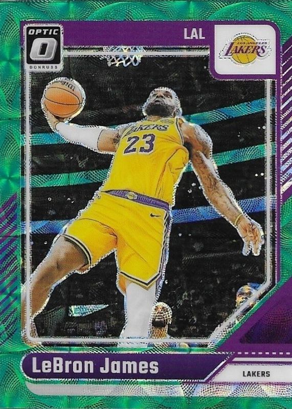 LeBron James 2024 Optic #148 International Green /25 RAW