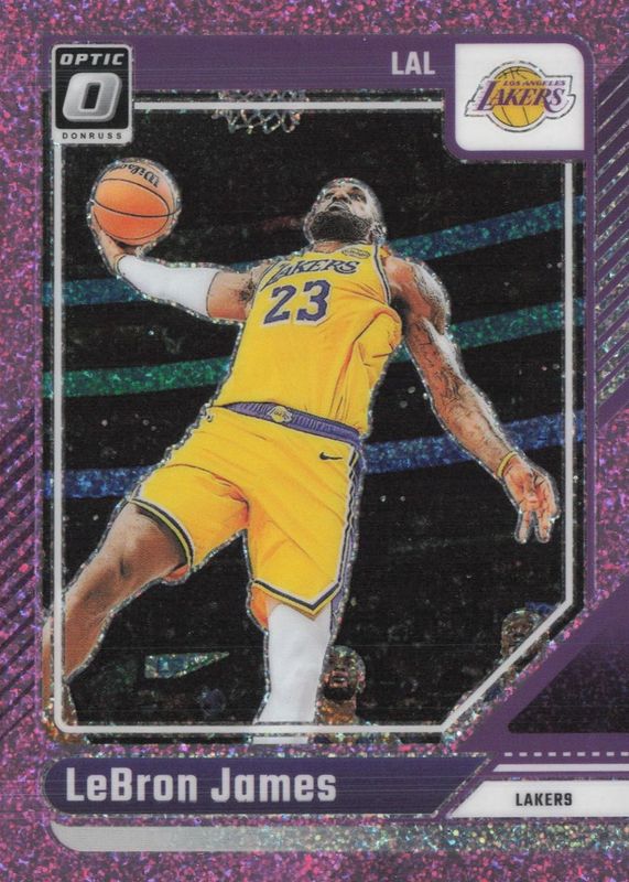 LeBron James 2024 Optic #148 Pink Glitter /275 RAW