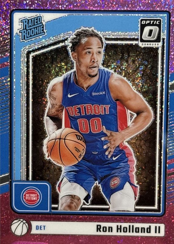 Ron Holland II 2024 Optic #291 Pink Glitter /275 Rookie RAW