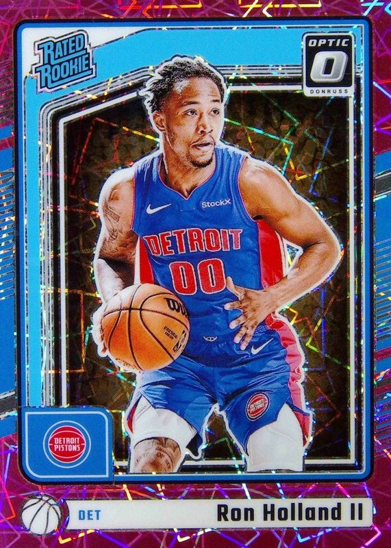 Ron Holland II 2024 Optic #291 Pink Velocity /79 Rookie RAW