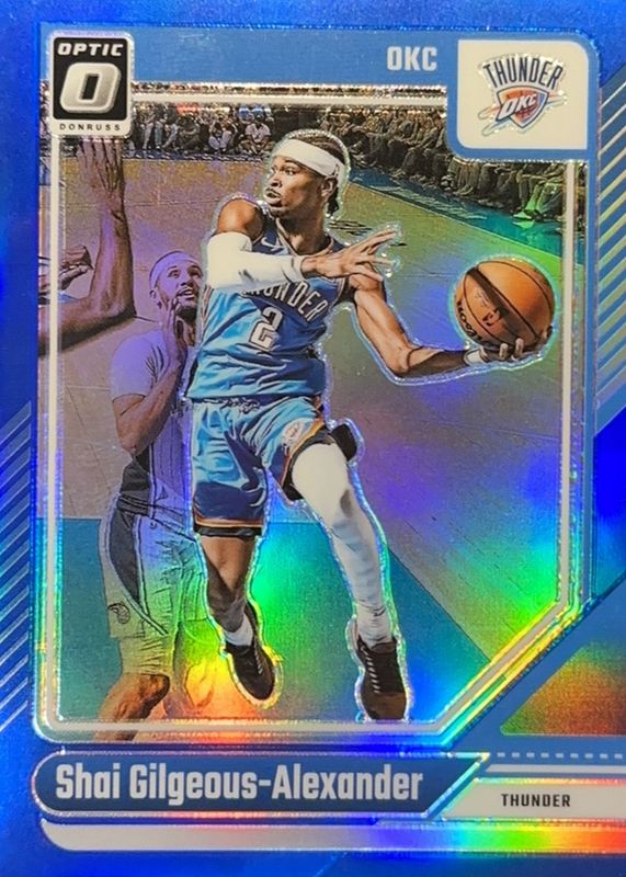 Shai Gilgeous-Alexander 2024 Optic #127 Blue /49 RAW