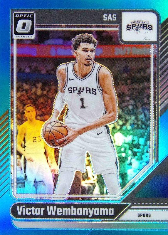 Victor Wembanyama 2024 Optic #45 Aqua /225 RAW