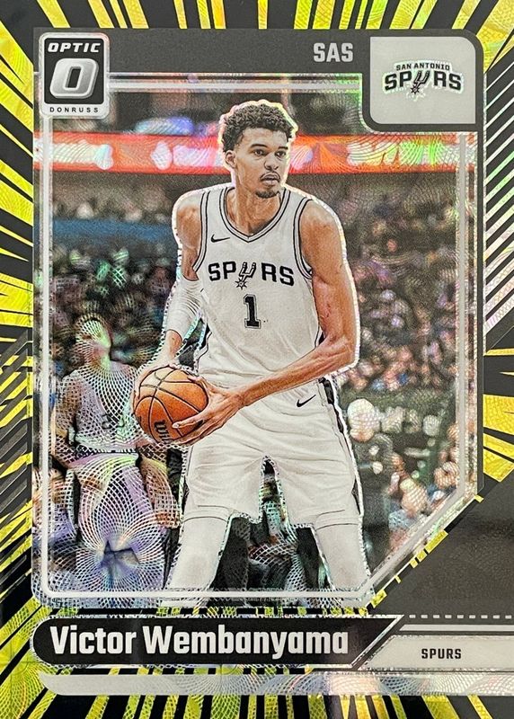 Victor Wembanyama 2024 Optic #45 International Electricity /75 RAW