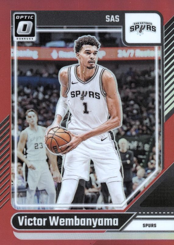 Victor Wembanyama 2024 Optic #45 Red /99 RAW