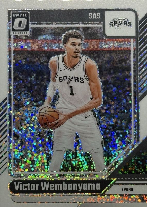 Victor Wembanyama 2024 Optic #45 White Sparkle /(SSP) RAW