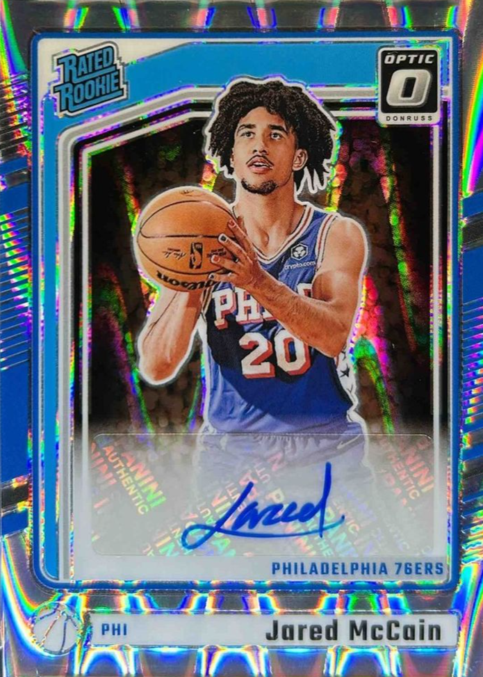Jared McCain 2024 Optic #313 Rated Rookie Signatures - Optix Price ...