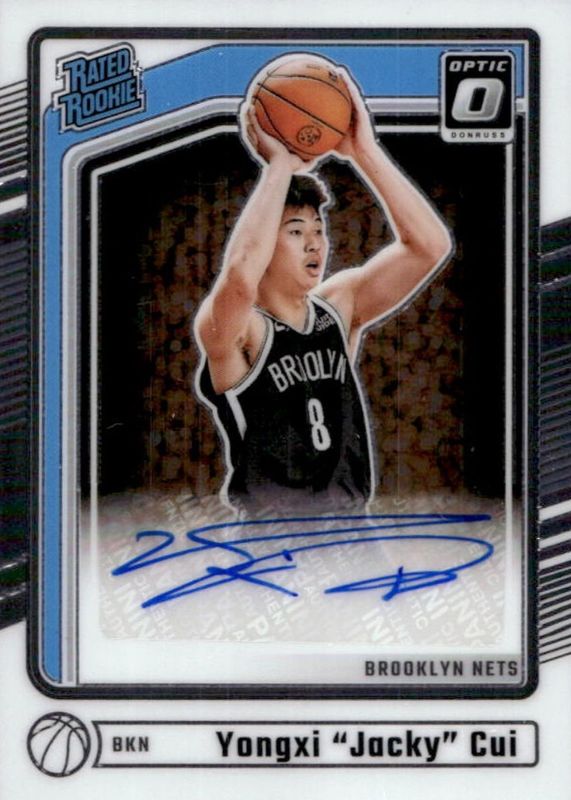 Yongxi "Jacky" Cui 2024 Optic #331 Rated Rookie Signatures RAW