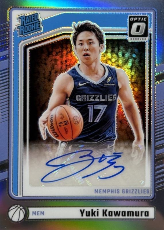 Yuki Kawamura 2024 Optic #334 Rated Rookie Signatures - Holo RAW
