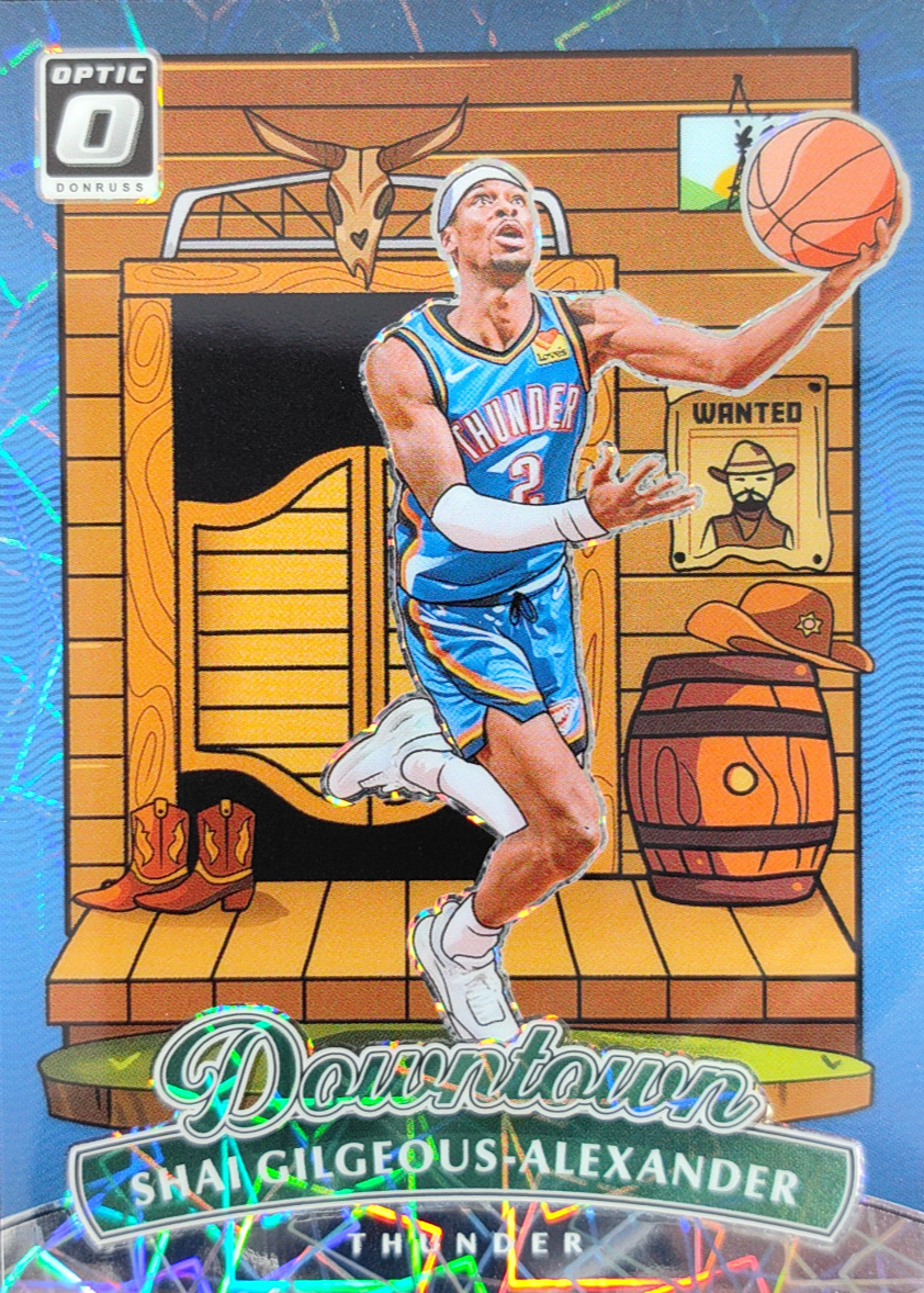 Shai Gilgeous-Alexander 2024 Optic #7 Downtown /(SSP) Price Guide