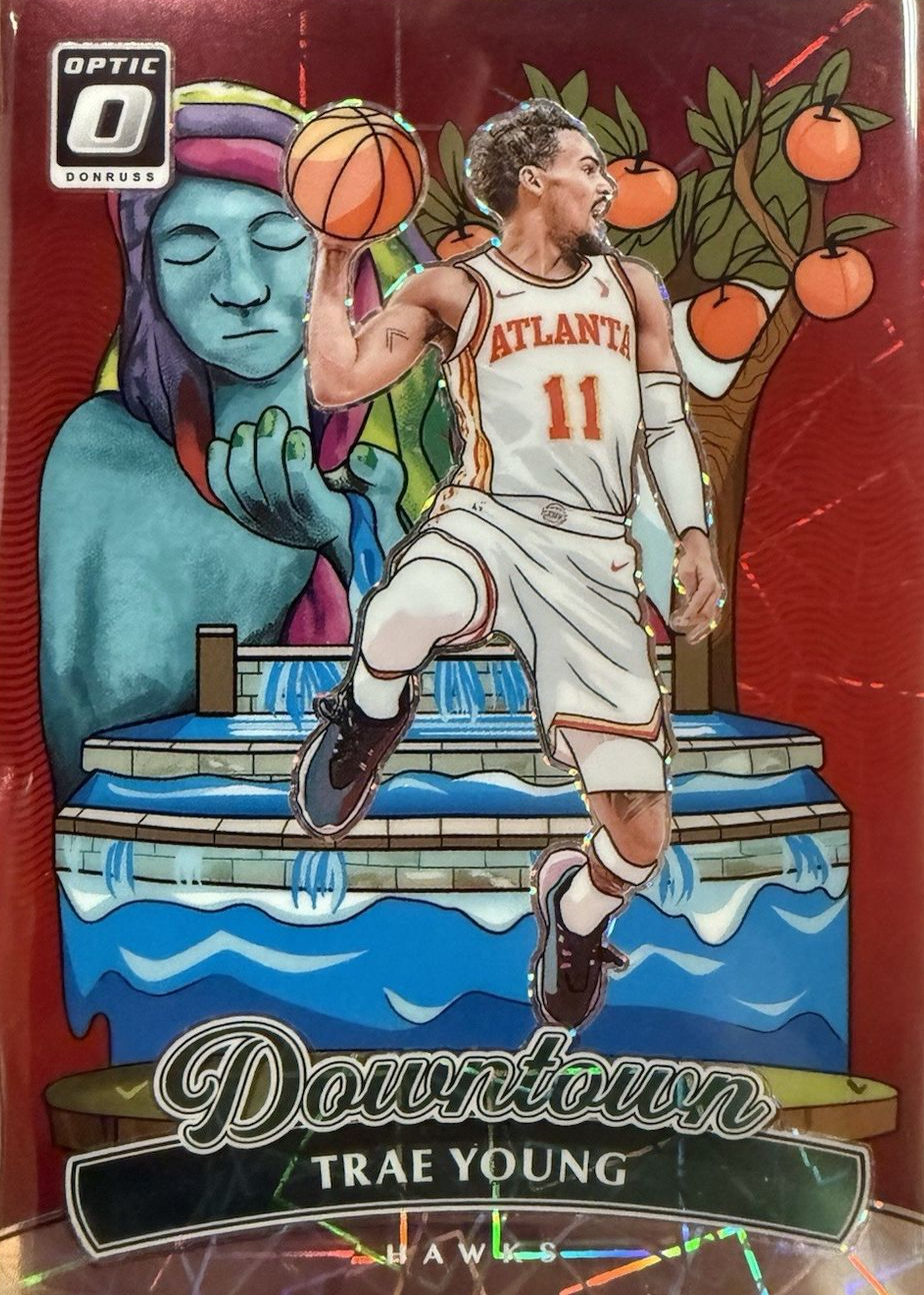 Trae Young 2024 Optic #11 Downtown /(SSP) Price Guide