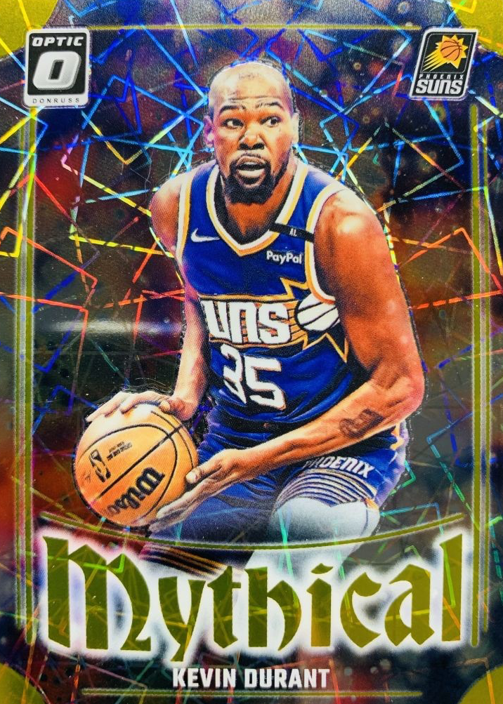 Kevin Durant 2024 Optic #18 Mythical - Gold /10 Price Guide