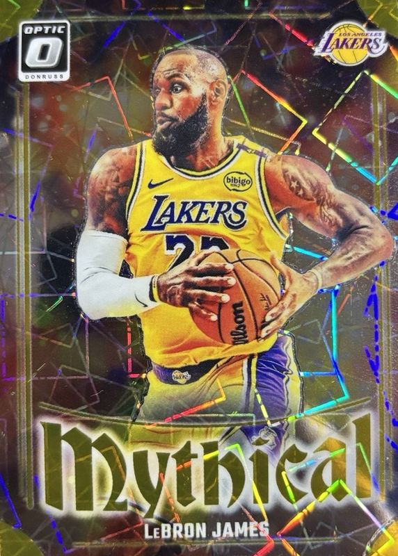 LeBron James 2024 Optic #13 Mythical - Gold /10 RAW