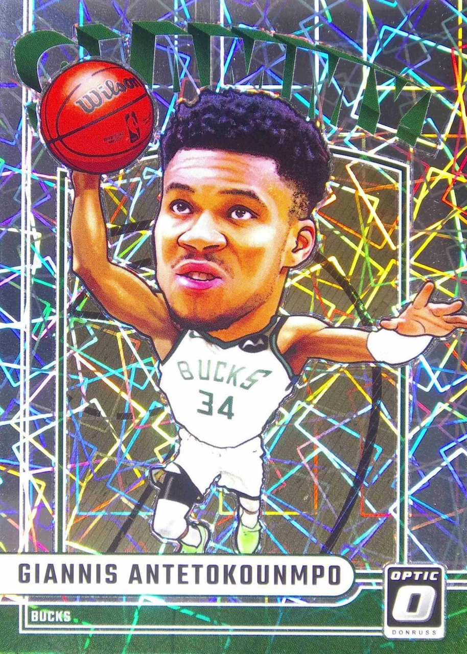 Giannis Antetokounmpo 2024 Optic #7 Slammy! /(SSP) Price Guide
