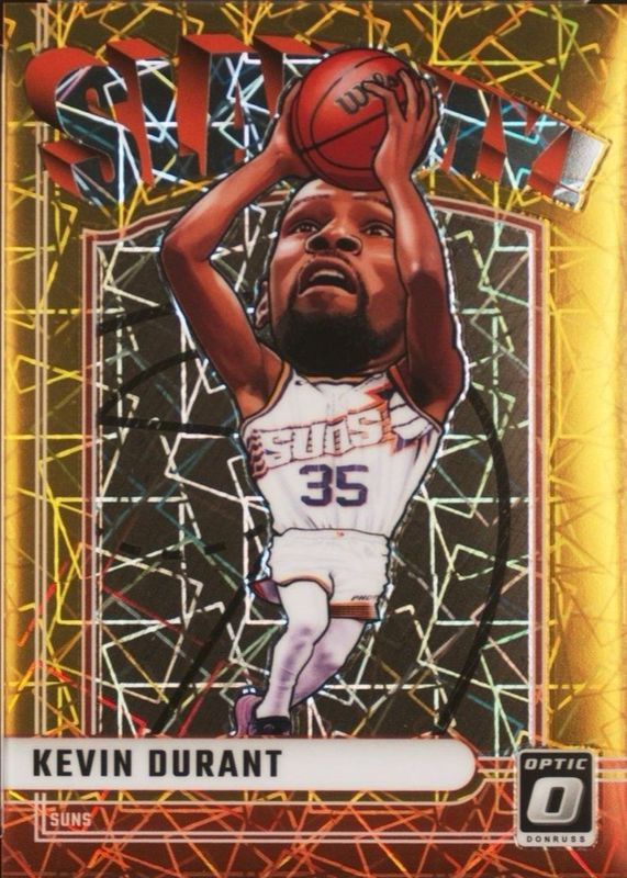 Kevin Durant 2024 Optic #10 Slammy! - Gold /10 RAW