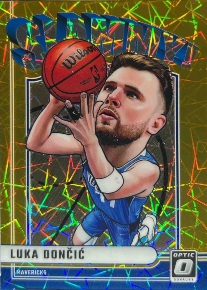 Luka Doncic 2024 Optic #1 Slammy! - Gold /10 Price Guide - Sports