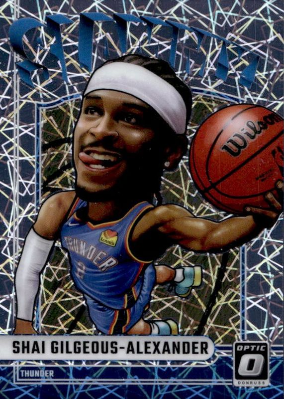 Shai Gilgeous-Alexander 2024 Optic #6 Slammy! /(SSP) RAW