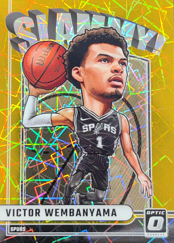 Victor Wembanyama 2024 Optic #11 Slammy! - Gold /10 Price Guide