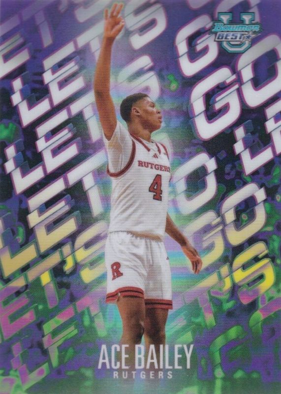 Ace Bailey 2024 Bowman Best University #LG-2 Let's Go /(SSP) RAW