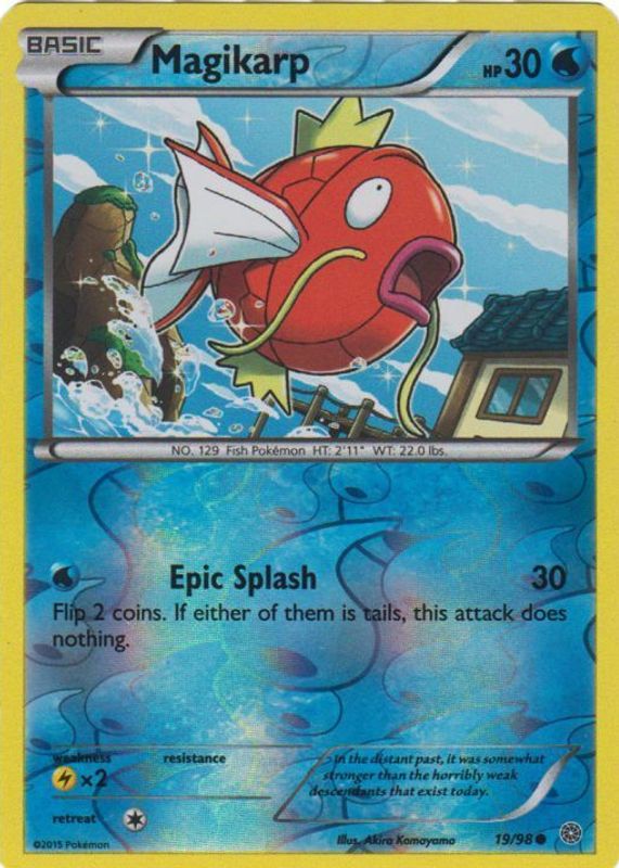 Magikarp 2015 XY: Ancient Origins #19/98 Reverse Holo RAW TCG (LIGHTLY PLAYED)