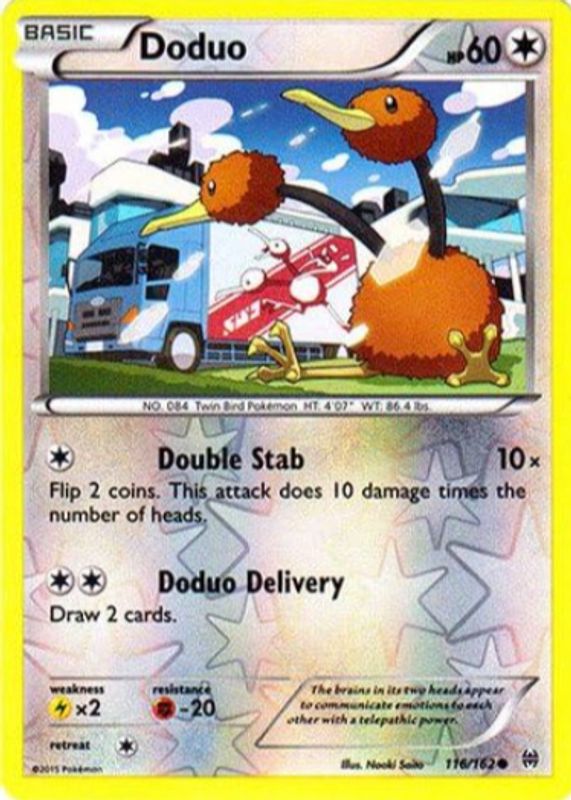 Doduo 2015 XY: BREAKthrough #116/162 Base RAW TCG (NEAR MINT)