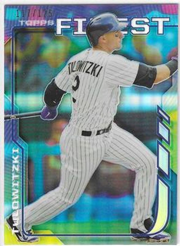 Troy Tulowitzki 2014 Topps Finest #80 Blue Refractor /125 RAW