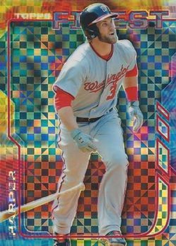 Bryce Harper 2014 Topps Finest #48 X Fractor RAW