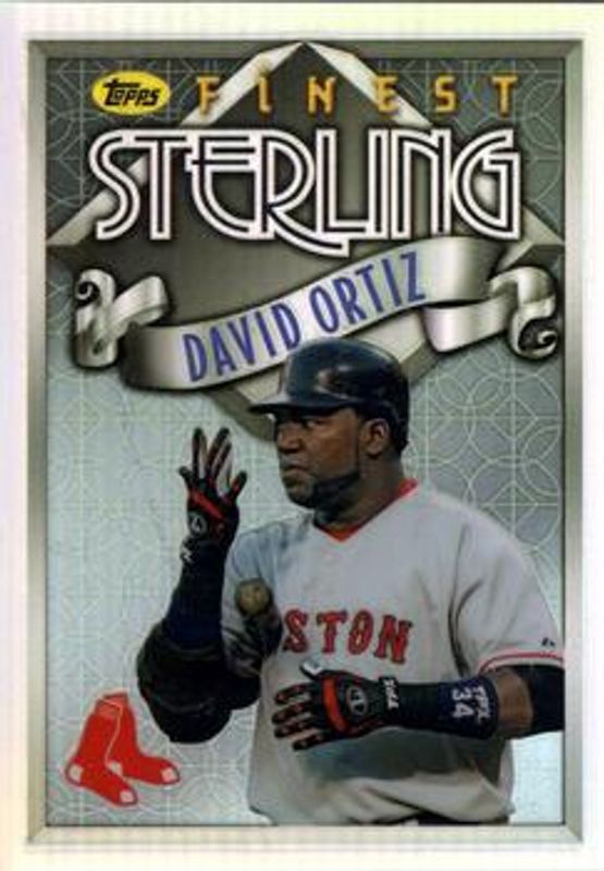 David Ortiz 2014 Topps Finest #TS-DO Sterling - Refractor RAW