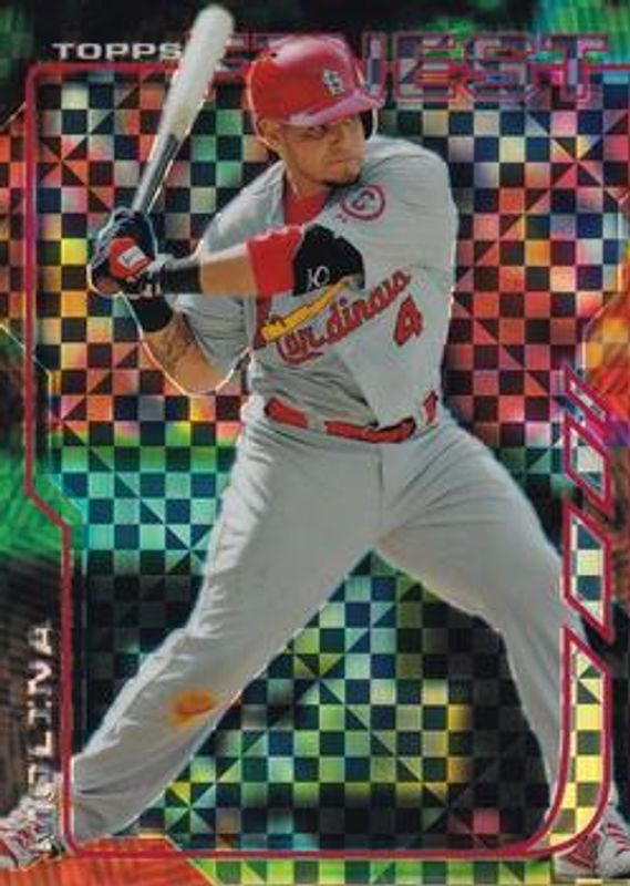 Yadier Molina 2014 Topps Finest #66 X Fractor RAW