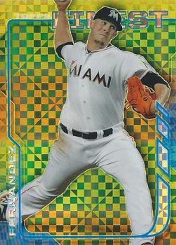 Jose Fernandez (Marlins) 2014 Topps Finest #97 X Fractor RAW
