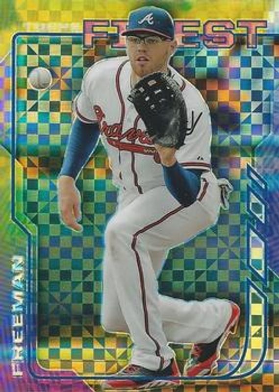 Freddie Freeman 2014 Topps Finest #45 X Fractor RAW