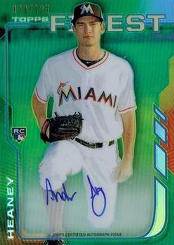 2014 Topps Finest #RA-AH Rookie Autographs - Blue Refractor /125