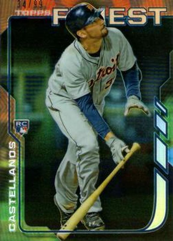 Nick Castellanos 2014 Topps Finest #91 Black Refractor /99 Rookie RAW