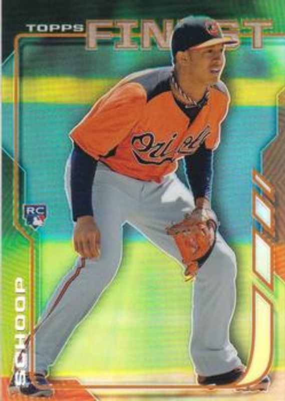 Jonathan Schoop 2014 Topps Finest #59 Refractor Rookie RAW
