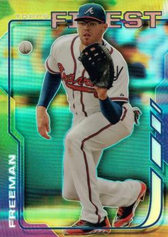Freddie Freeman 2014 Topps Finest #45 Refractor RAW
