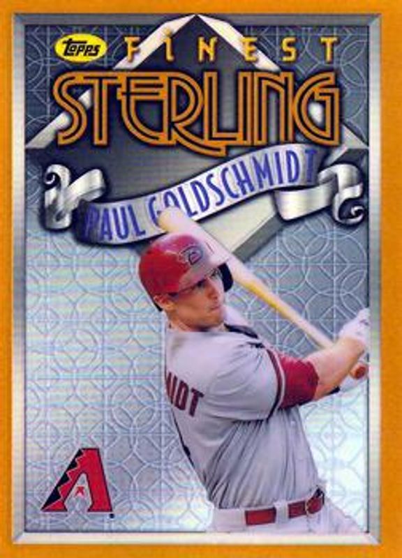 Paul Goldschmidt 2014 Topps Finest #TS-PG Sterling - Gold Refractor /25 RAW