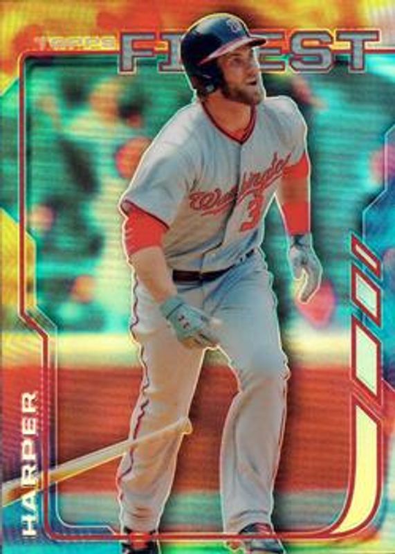 Bryce Harper 2014 Topps Finest #48 Refractor RAW