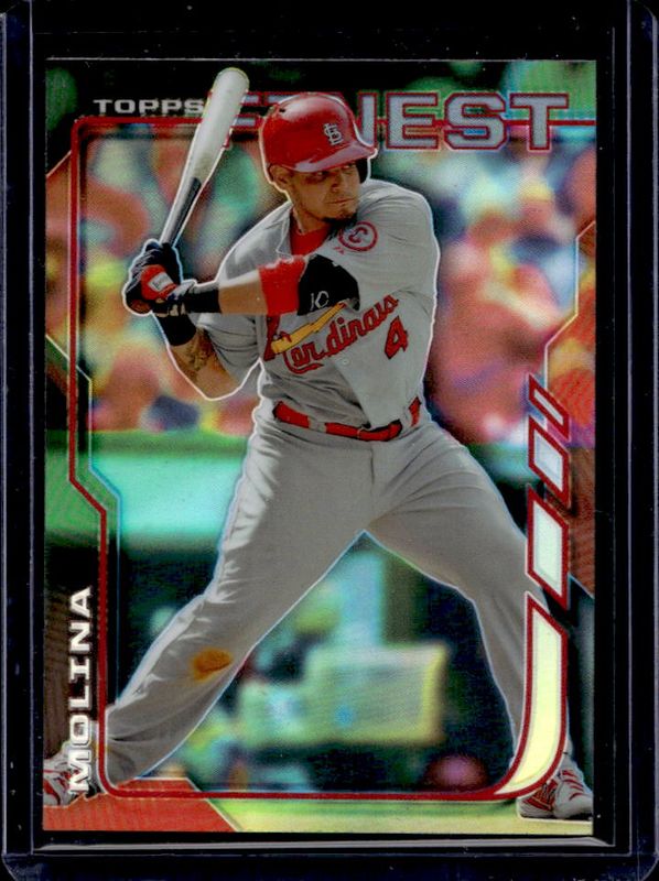 Yadier Molina 2014 Topps Finest #66 Refractor RAW