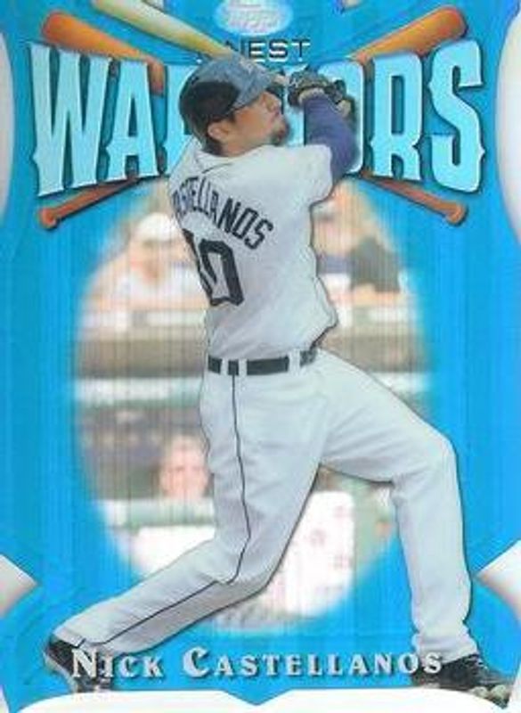 Nick Castellanos 2014 Topps Finest #FW-NC Warriors die-cut - Refractor Rookie RAW
