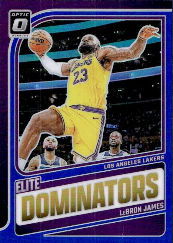 LeBron James 2024 Optic #2 Elite Dominators - Blue /49 RAW