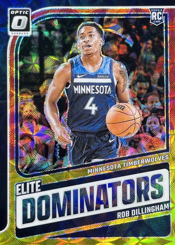 2024 Optic #1 Elite Dominators - International Red & Gold /99