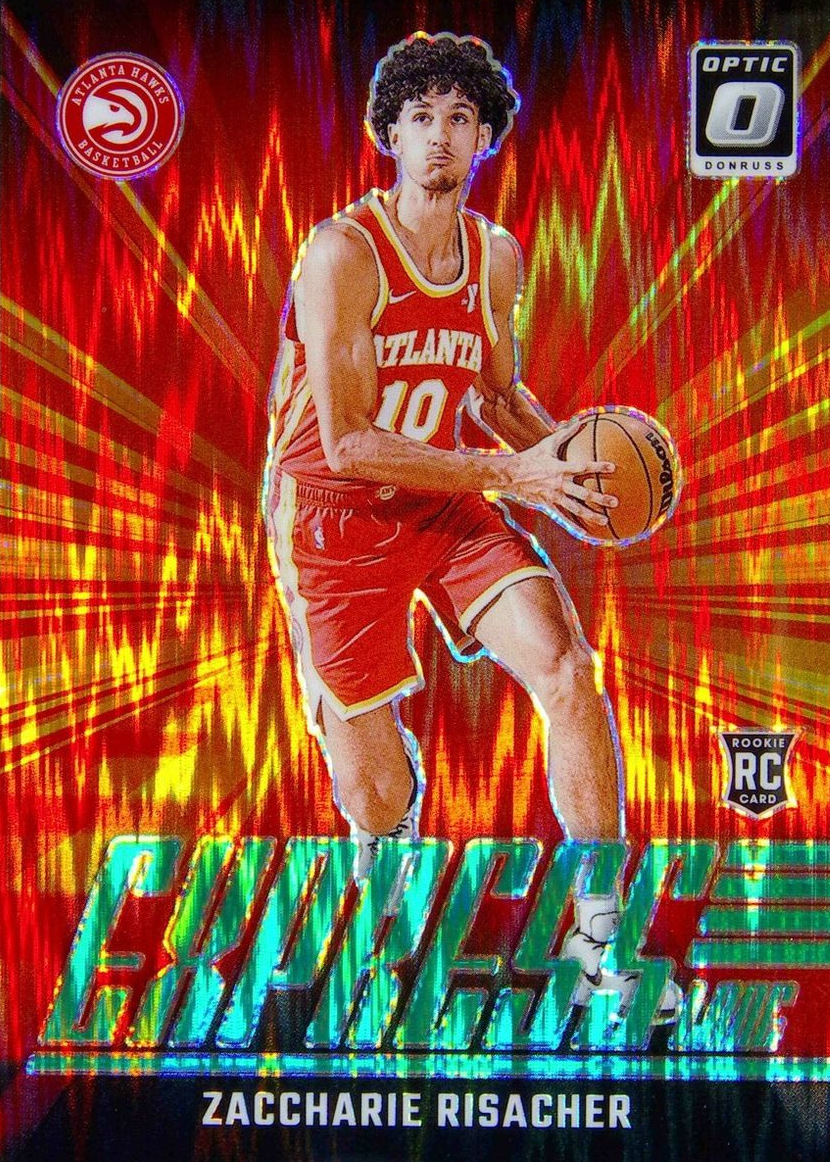 Zaccharie Risacher 2024 Optic #23 Express Lane - Green Shock /149