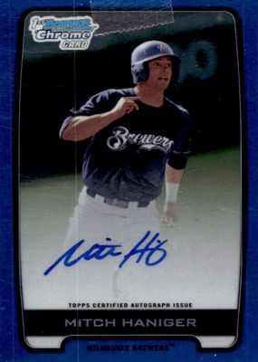 2012 Bowman Draft #BCA-MH Chrome DP Auto - Blue Refractor /150 (1st)