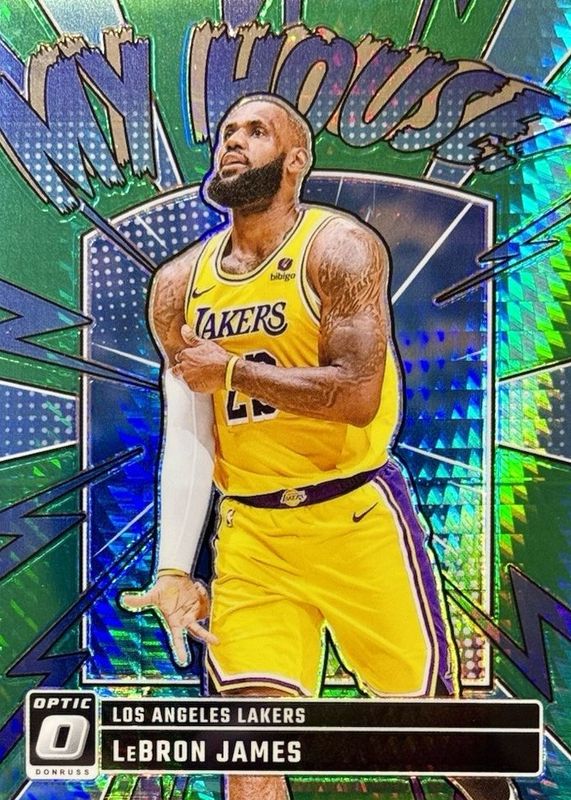 LeBron James 2024 Optic #3 My House - Hyper Green /249 RAW