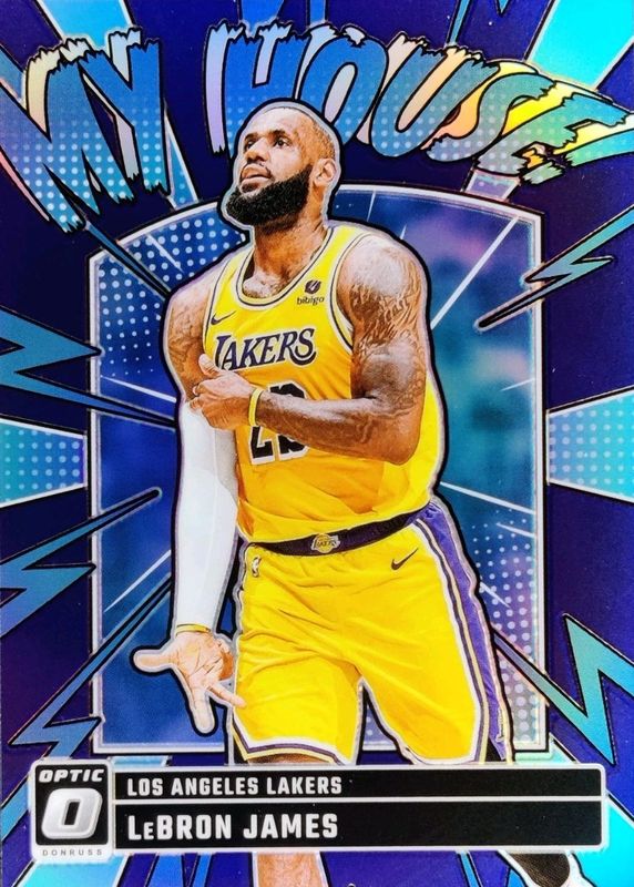 LeBron James 2024 Optic #3 My House - Purple RAW