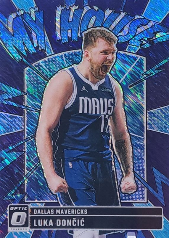 Luka Doncic 2024 Optic #14 My House - Purple Shimmer RAW