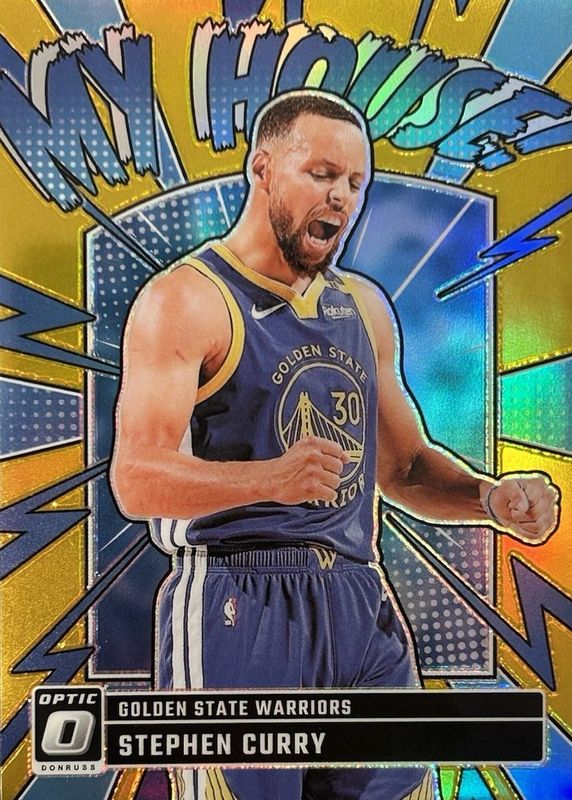 Stephen Curry 2024 Optic #17 My House - Gold /10 RAW