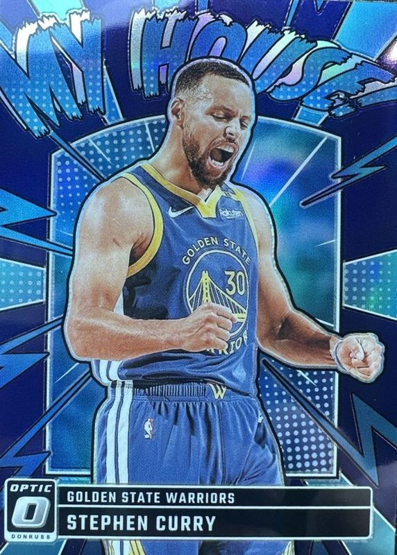 Stephen Curry 2024 Optic #17 My House - Purple RAW