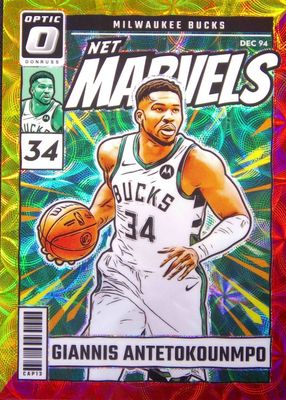 2024 Optic #6 Net Marvels - International Red & Gold /99